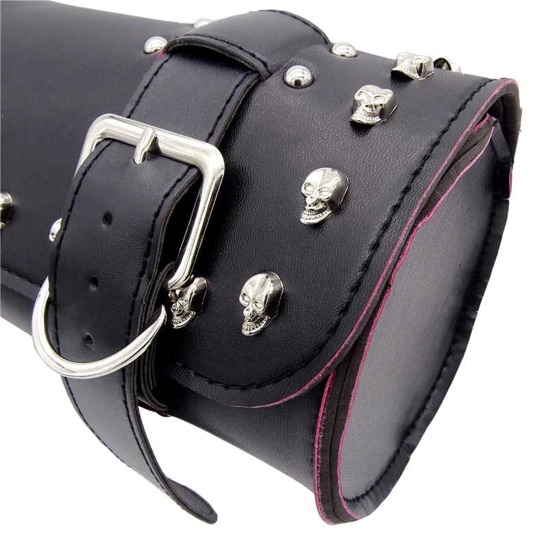 Cruiser Motorcycle Luggage Front Forks Tail Toolkit Side Saddle Bag