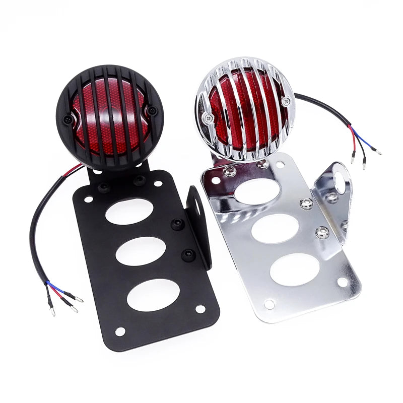 Motorcycle Rear Tail Light Rear Brake Light License Number Plate Holder