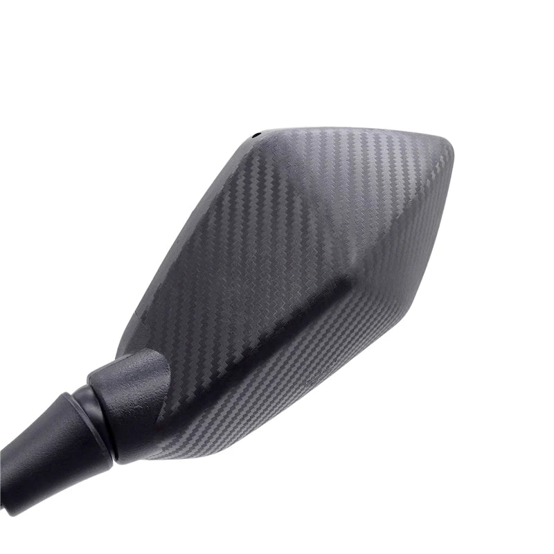 Motorcycle Carbon Fibre Pattern Mirrors 10mm