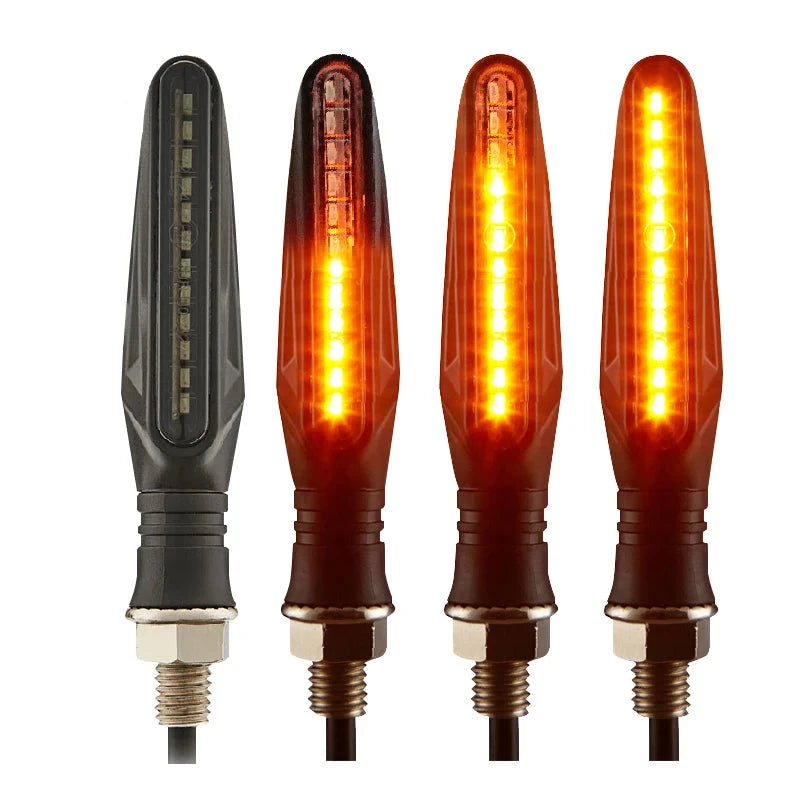 Motorcycle LED Relay Sequential Lights Side Repeaters Indicators 10mm