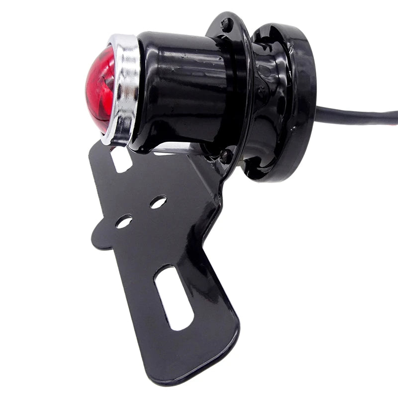 LED Motorcycle Rear Tail Light Red Stop Brake Lamp Mount