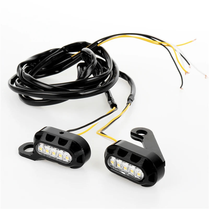 Harley-Davidson 883 1200 Tough Guy Motorcycle Modified Handlebar LED Light Indicators