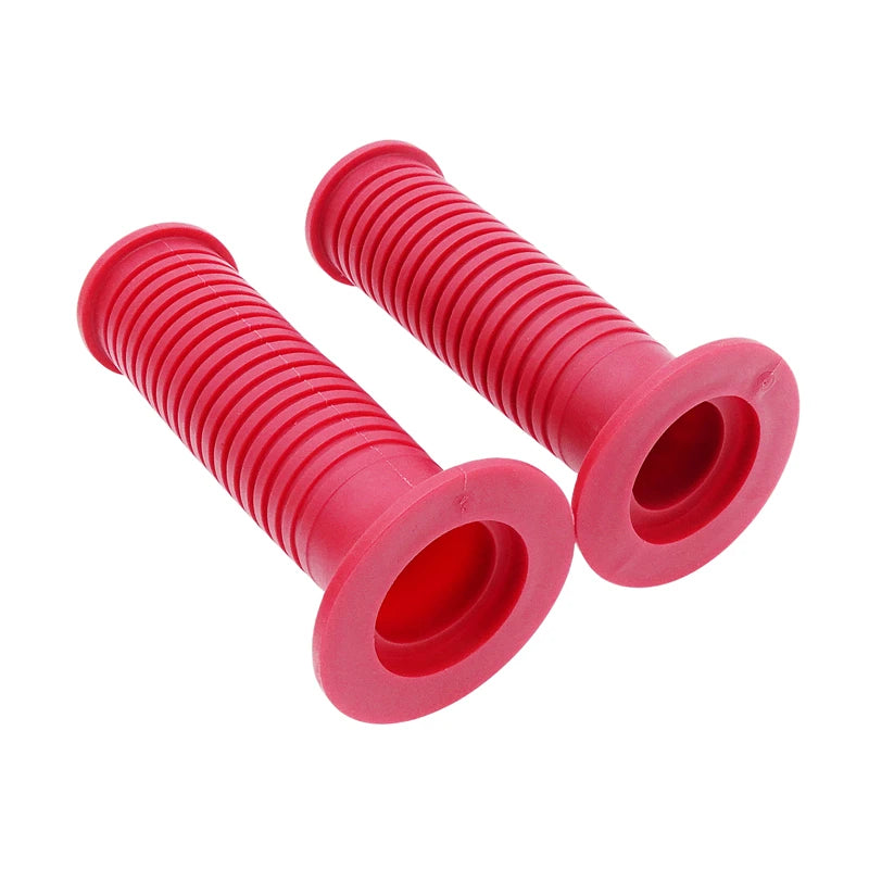 Coloured Motorcycle Ribbed Rubber Handlebar Hand Grips 22mm/24mm
