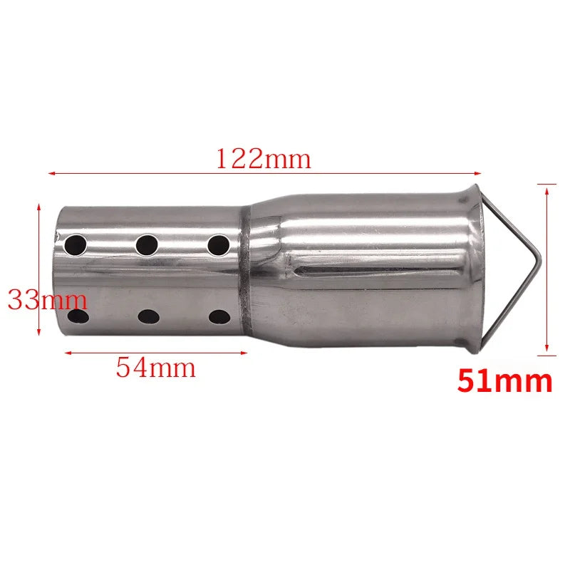 Motorcycle 51mm Catalyst DB Killer Baffle for Exhaust Muffler Silencer Noise Eliminator