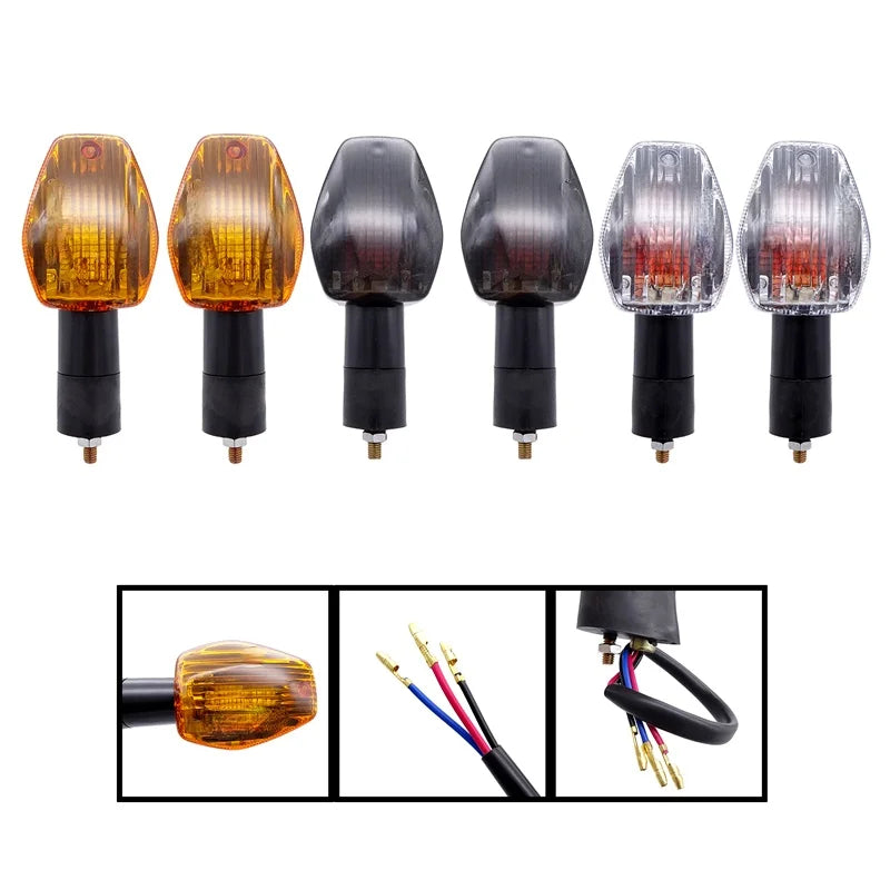 Smoked LED Motorcycle Front/Rear Light Side Repeaters Indicators