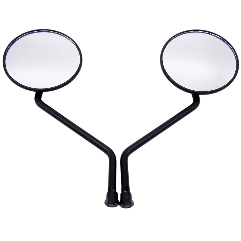 Motorcycle Handlebar Round Mirrors Aluminium 10mm