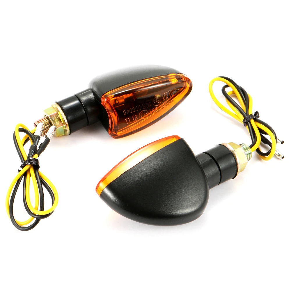 Motorcycle Amber Turn Signal Front/Tail Light Indicators
