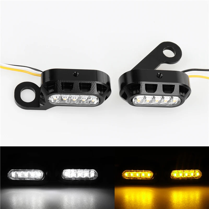 Harley-Davidson 883 1200 Tough Guy Motorcycle Modified Handlebar LED Light Indicators