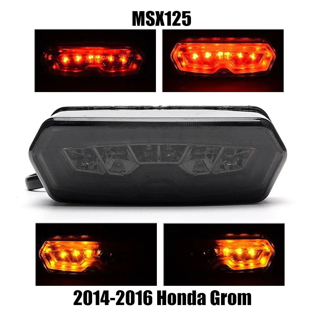 Honda Grom MSX125 2014 2015 2016 Integrated Rear Tail Brake Light Indicators