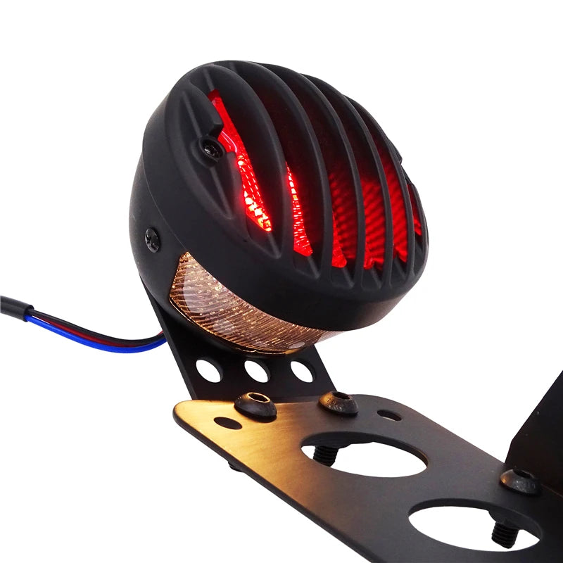 Motorcycle Rear Tail Light Rear Brake Light License Number Plate Holder