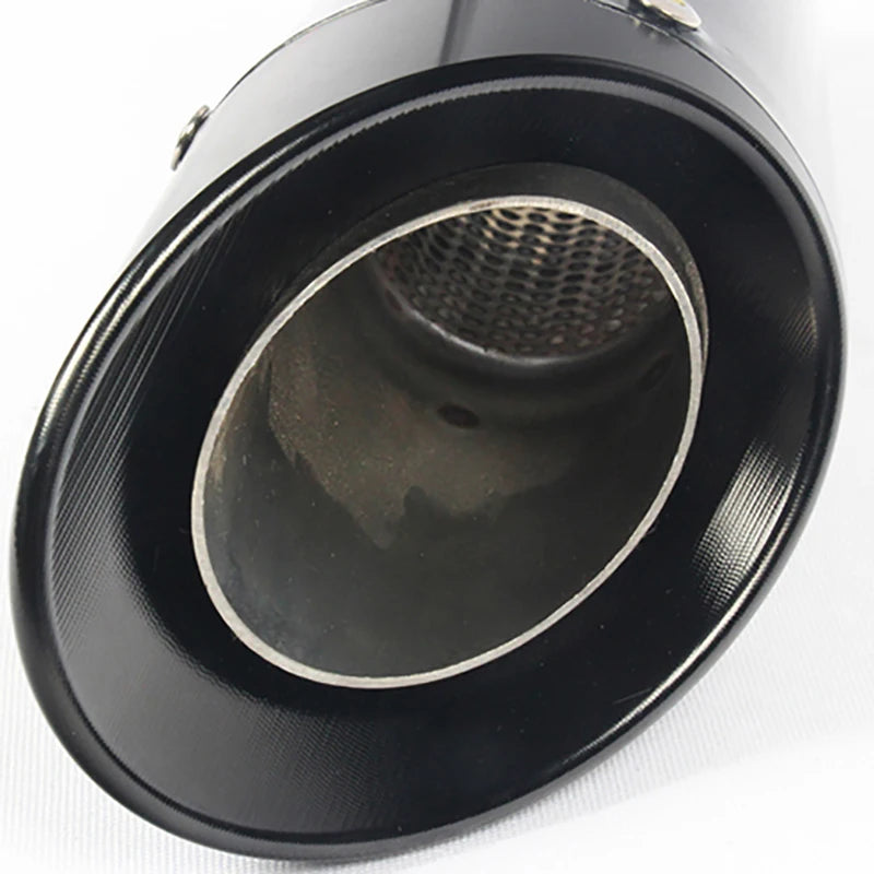 Motorcycle Exhaust Muffler Pipe Can 51mm Steel Exhaust