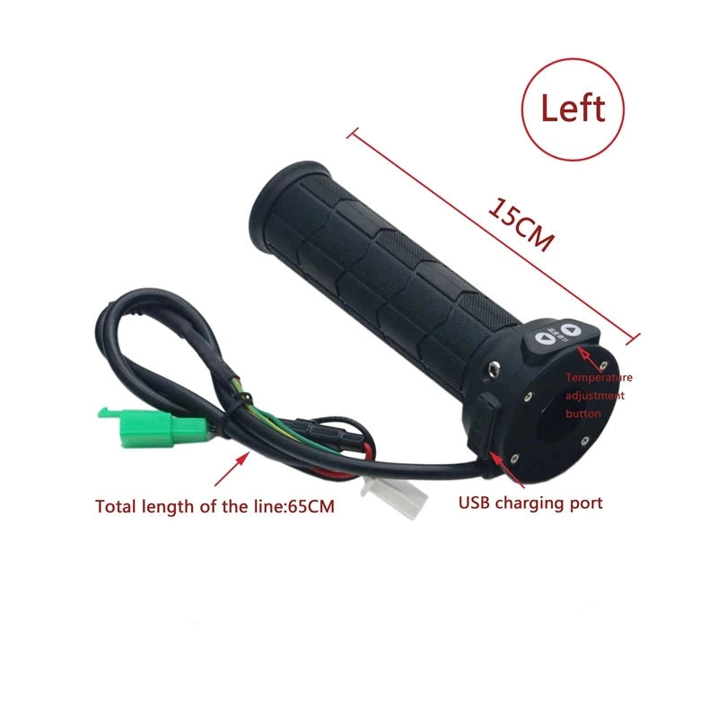 Motorcycle Heated Hot Handlebar Grips 12V 22mm