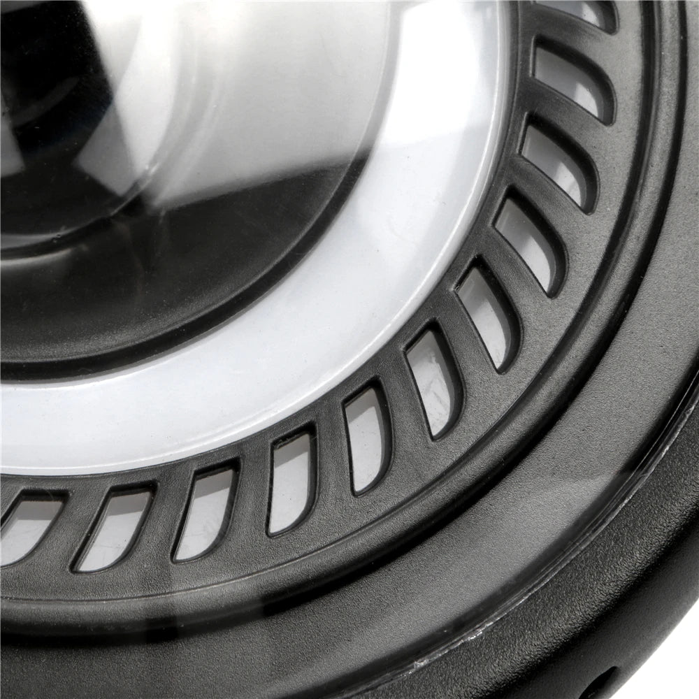 Spiral Motorcycle White Blue LED Spotlight Headlight Lamp 6.5"