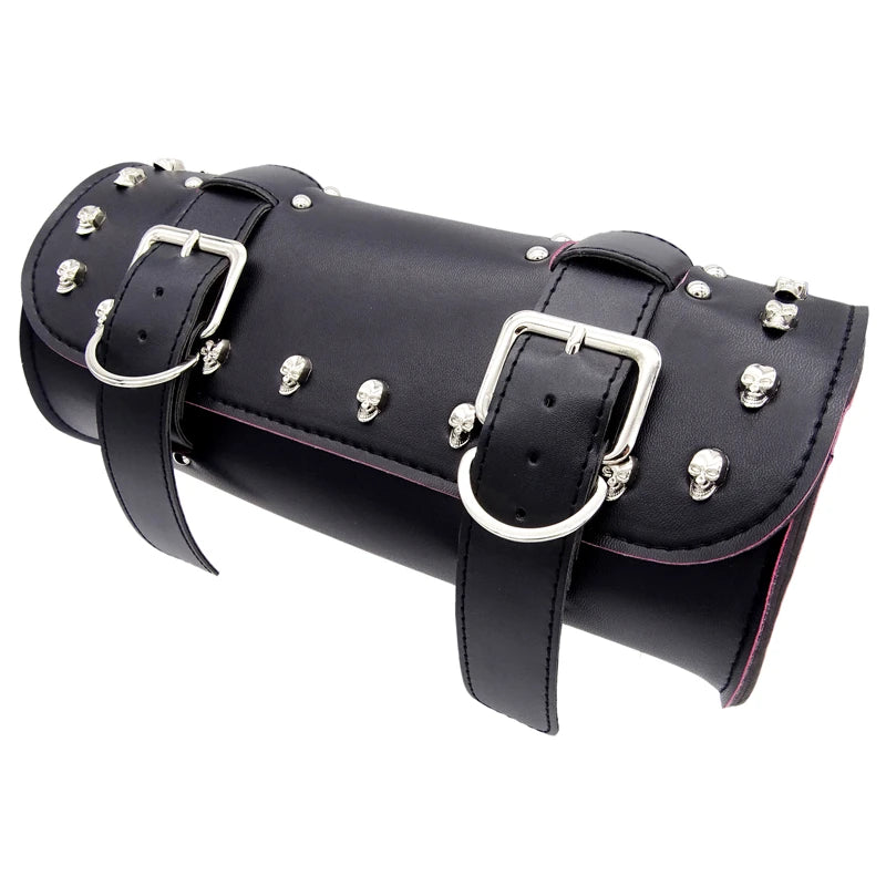 Cruiser Motorcycle Luggage Front Forks Tail Toolkit Side Saddle Bag