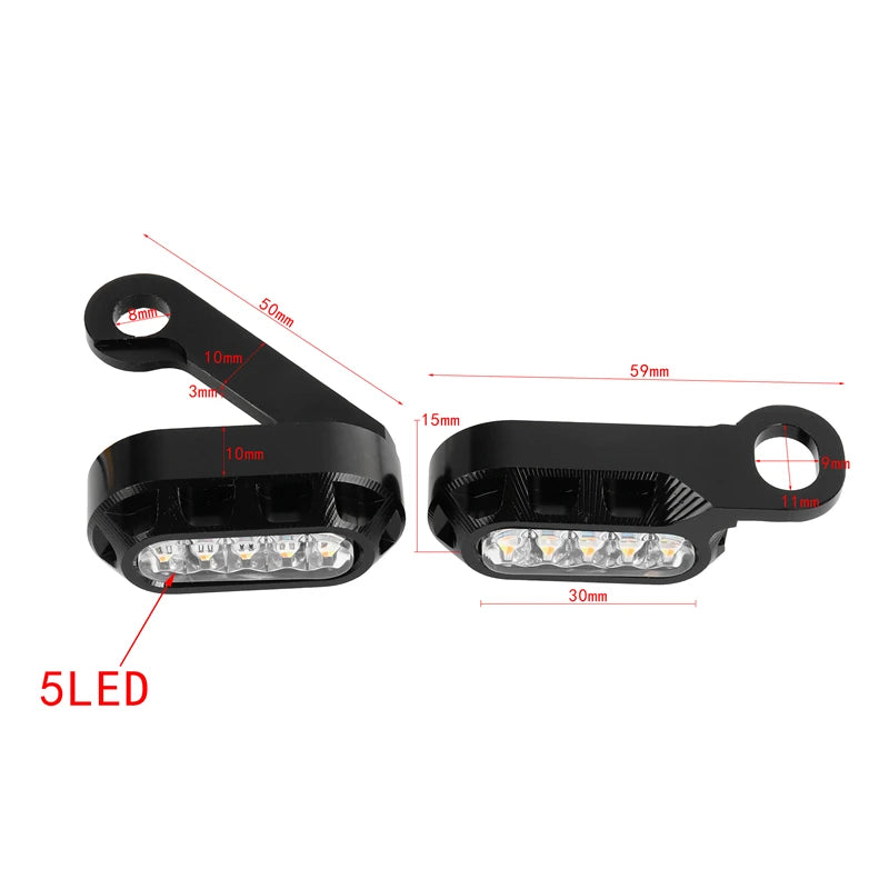 Harley-Davidson 883 1200 Tough Guy Motorcycle Modified Handlebar LED Light Indicators