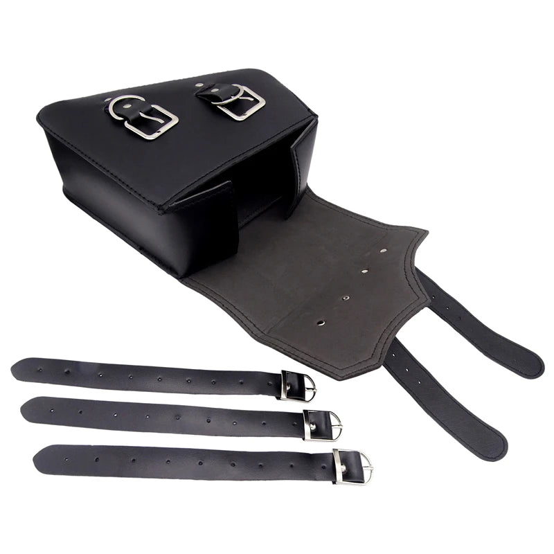 Motorcycle Waterproof PU Leather Luggage Side Saddle Bag for Harley-Davidson Sportster XL 883 1200