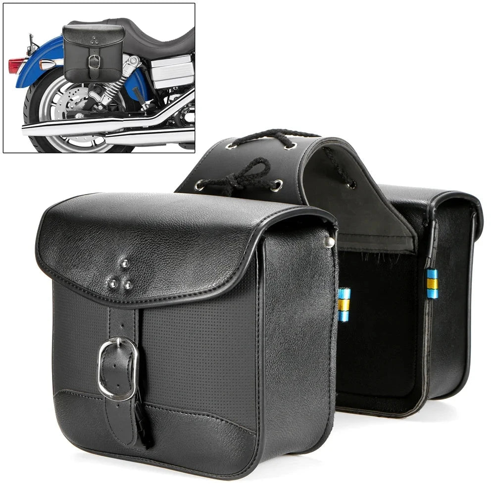 Harley-Davidson Suzuki Yamaha Honda Motorcycle Pair of Satchel Side Saddle Bags