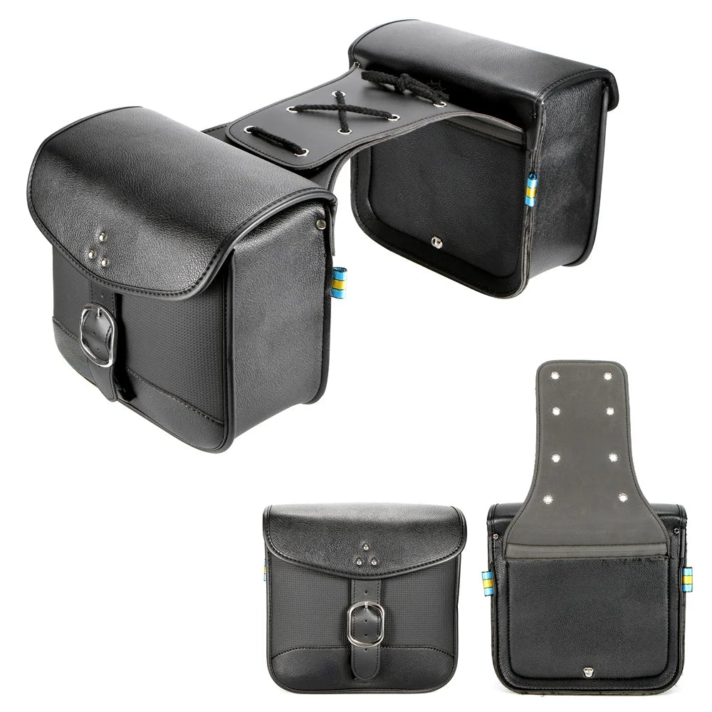 Harley-Davidson Suzuki Yamaha Honda Motorcycle Pair of Satchel Side Saddle Bags