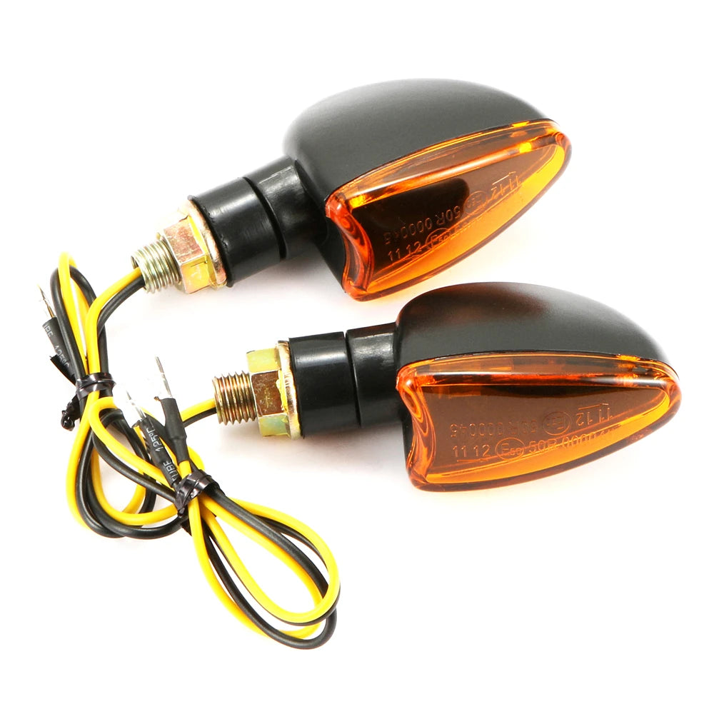 Motorcycle Amber Turn Signal Front/Tail Light Indicators