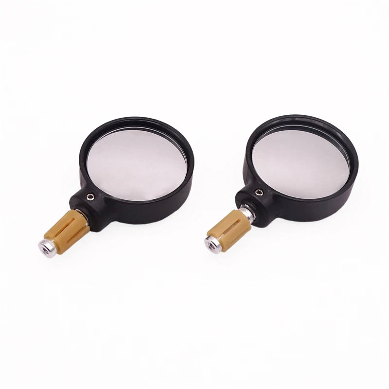 Motorcycle Round Handlebar End Mirrors Black 7/8" Bar Ends 22mm