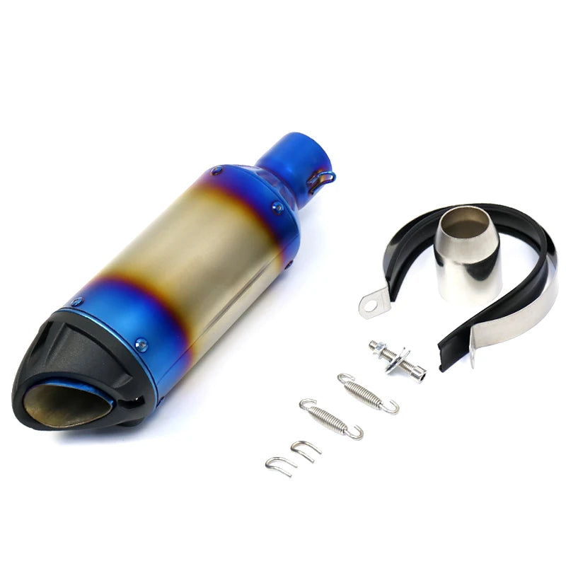 51mm Motorcycle Stainless Steel Exhaust Pipe Muffler Large Displacement