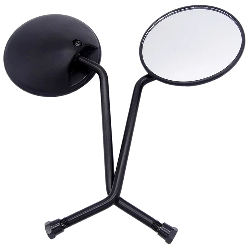 Motorcycle Handlebar Round Mirrors Aluminium 10mm