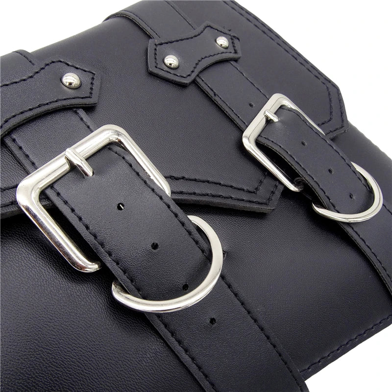 Motorcycle Waterproof PU Leather Luggage Side Saddle Bag for Harley-Davidson Sportster XL 883 1200