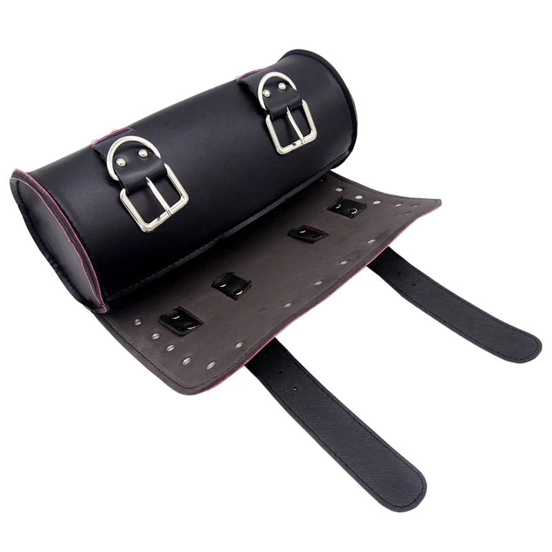 Cruiser Motorcycle Luggage Front Forks Tail Toolkit Side Saddle Bag