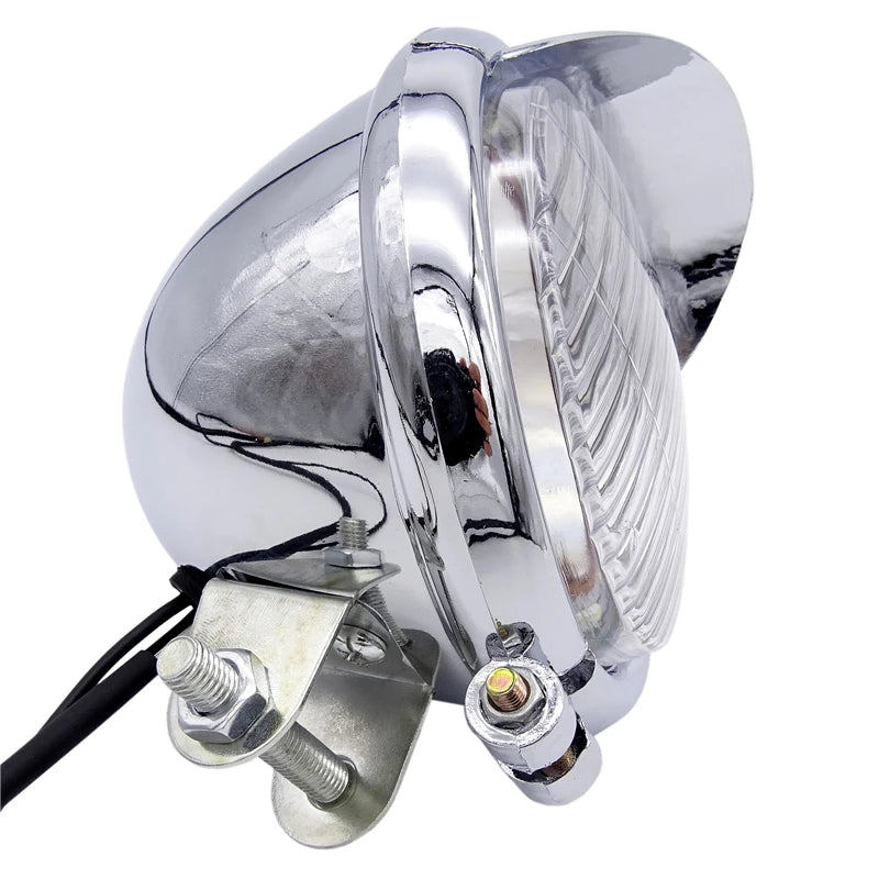 LED Angel Eye Motorcycle Headlight Lamp Fog Spot Light
