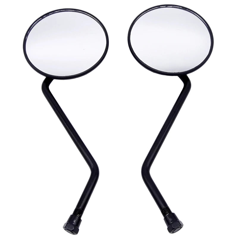 Motorcycle Handlebar Round Mirrors Aluminium 10mm