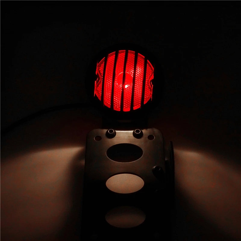 Motorcycle Rear Tail Light Rear Brake Light License Number Plate Holder