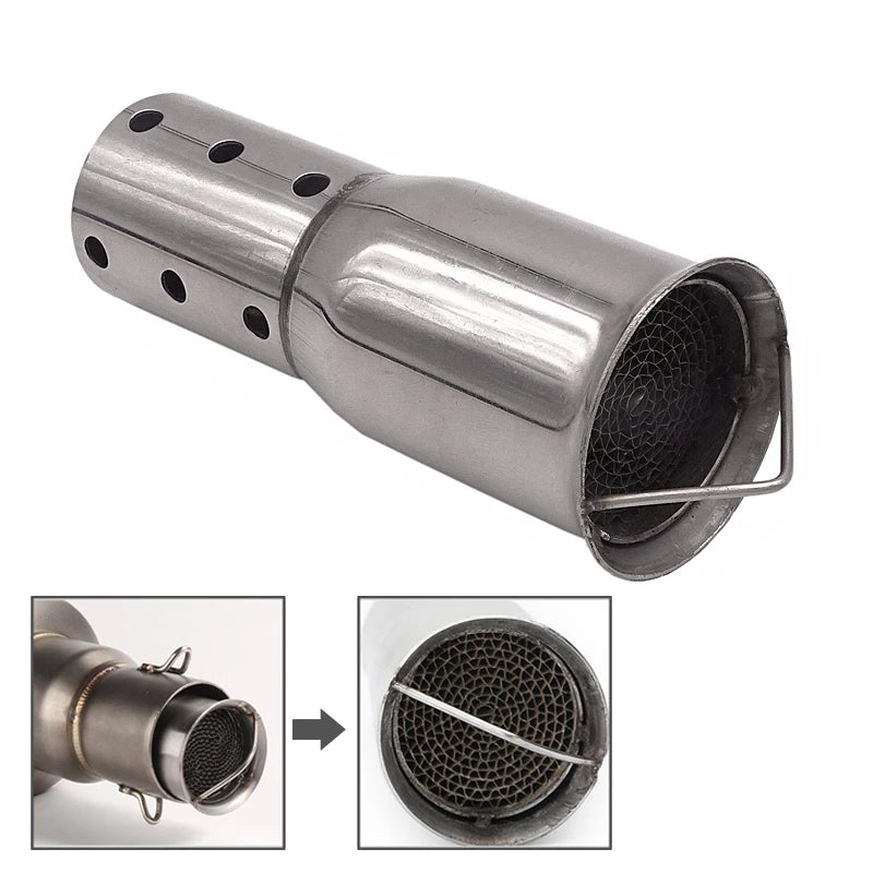 Motorcycle 51mm Catalyst DB Killer Baffle for Exhaust Muffler Silencer Noise Eliminator