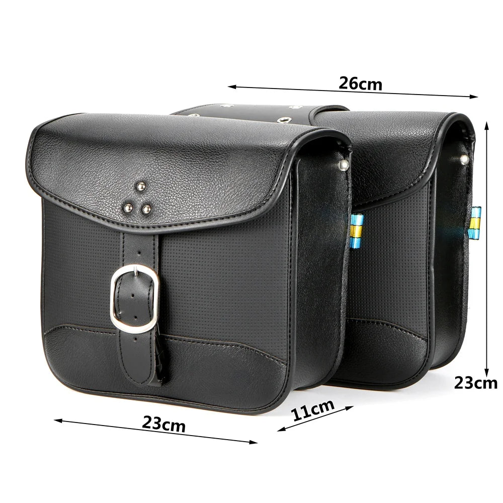 Harley-Davidson Suzuki Yamaha Honda Motorcycle Pair of Satchel Side Saddle Bags