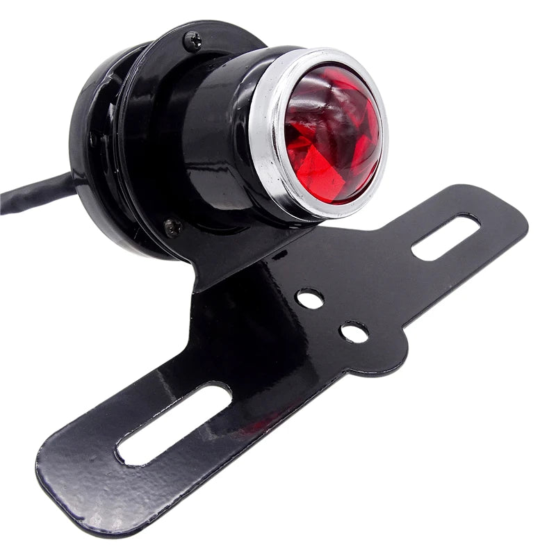 LED Motorcycle Rear Tail Light Red Stop Brake Lamp Mount