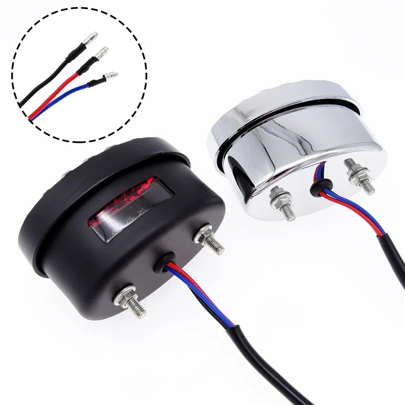 LED Motorcycle Daytime Running License Plate Rear Tail Brake Light DRL