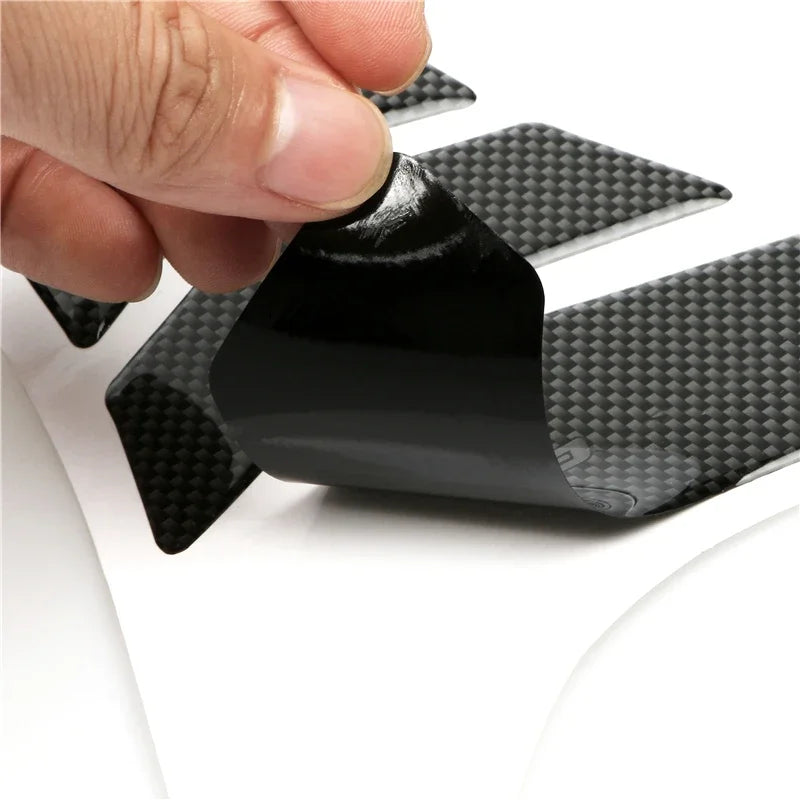 Carbon Fibre Motorcycle Fuel Tank Pad Gel Spine Protection Decal Sticker