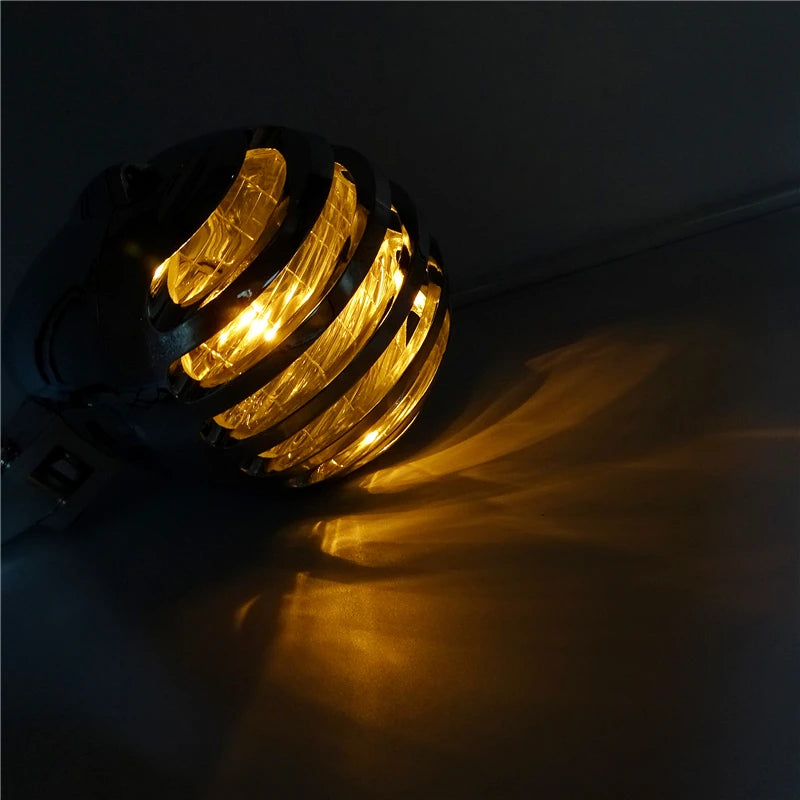 Bullet Motorcycle H4 Angel Eye Headlamp High Low Beam Headlight