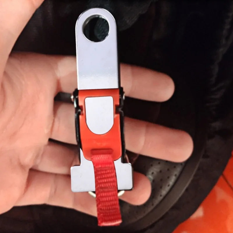 2x Motorcycle Helmet Buckle Lid Lock Steel Ring Bracket