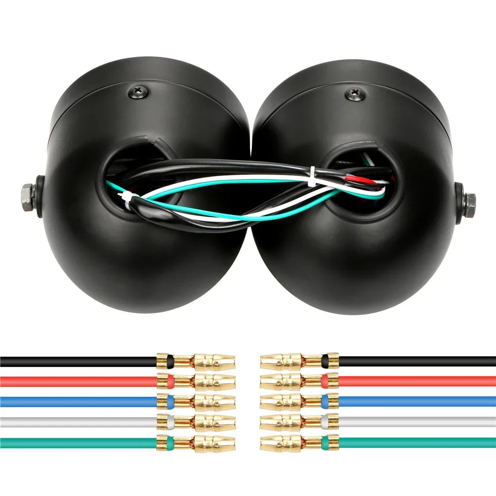 Angel Eyes Motorcycle LED Dual Front Headlight Daytime Running Light DRL