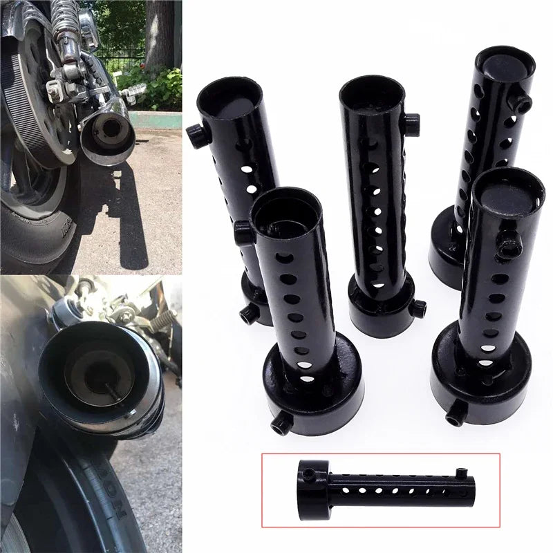 Motorcycle Muffler Killer Silencer Exhaust Adjustable DB Noise Sound Eliminator Black 60MM 48MM 45MM 42MM 35MM