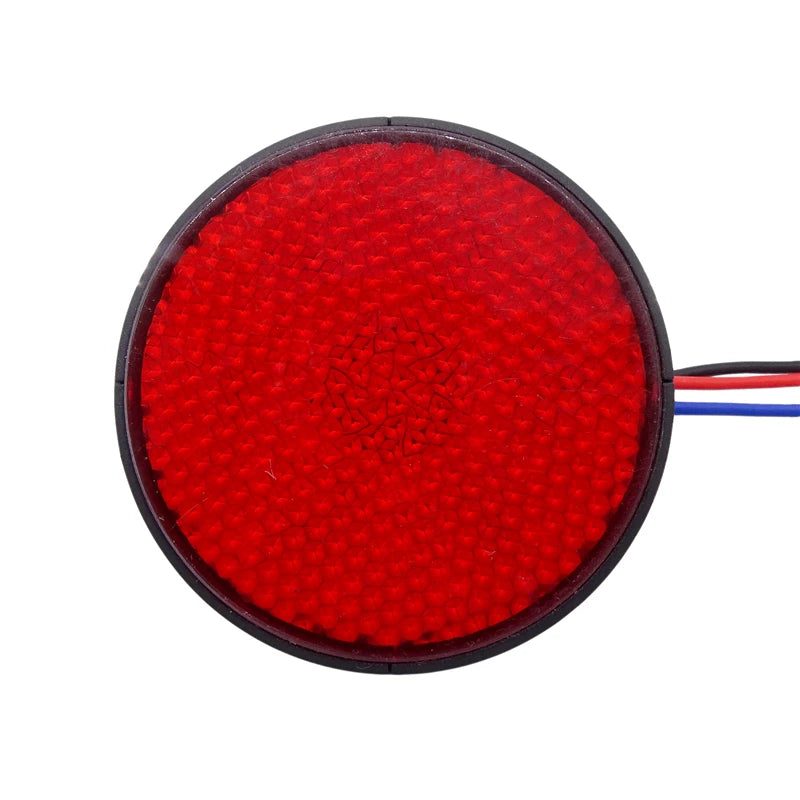 Round LED Motorcycle Brake Stop Warning Reflector Light Rear Tail Lamps