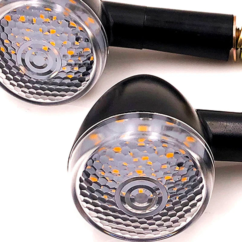Pair of Motorcycle Turn Signal Light Side Repeaters Indicators