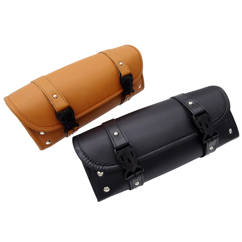 Harley-Davidson Honda Kawasaki BMW Motorcycle Side Saddle Front Fork Storage Bag