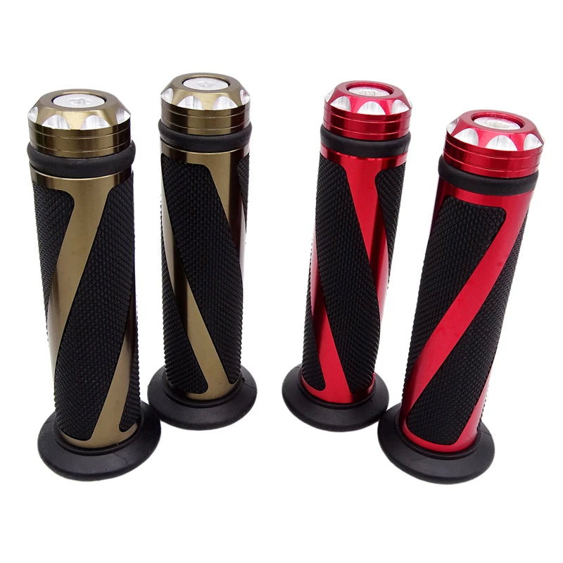 Coloured Aluminium Motorcycle Handlebar Handle Bar Grips 22mm