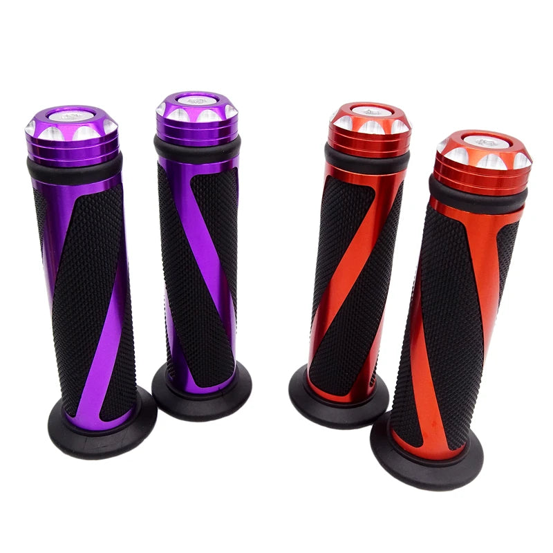 Coloured Aluminium Motorcycle Handlebar Handle Bar Grips 22mm