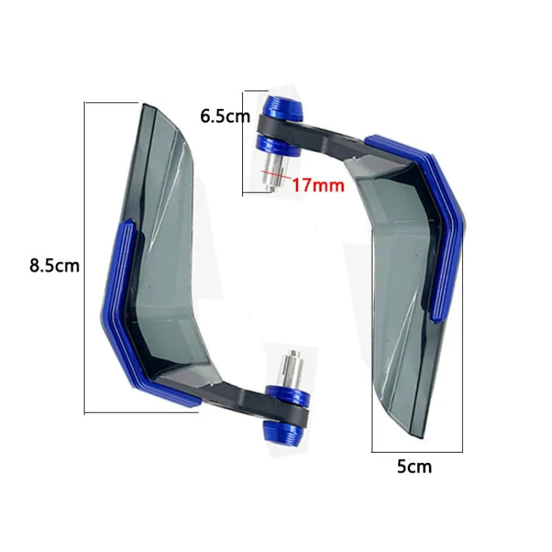 Motorcycle Handlebar Windshield Protector Windproof Shield Lever Hand Guards 22mm