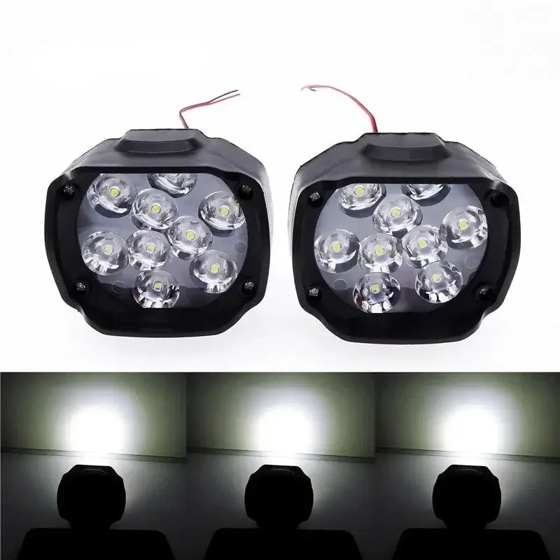 LED Motorcycle Headlight & Fog Light with Switch