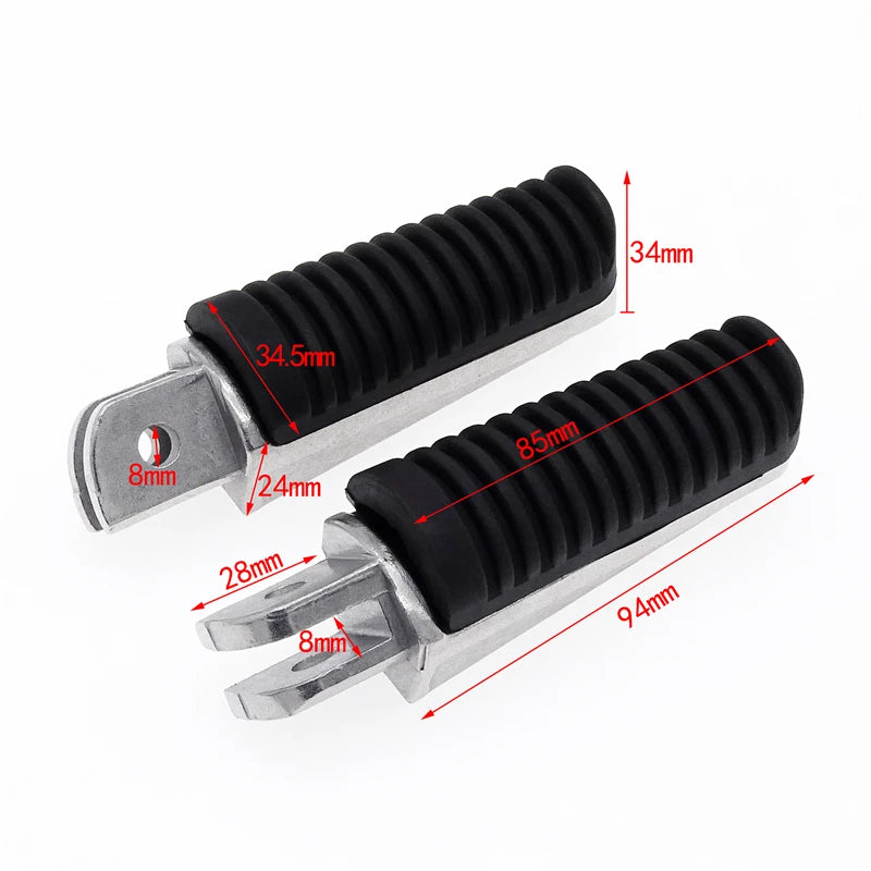 Yamaha FJR1300 FZ1 FZ6 FZ6R FZ400 XJR 1200 1300 Front Footrests Foot Pegs Anti-Slip Foot Rest
