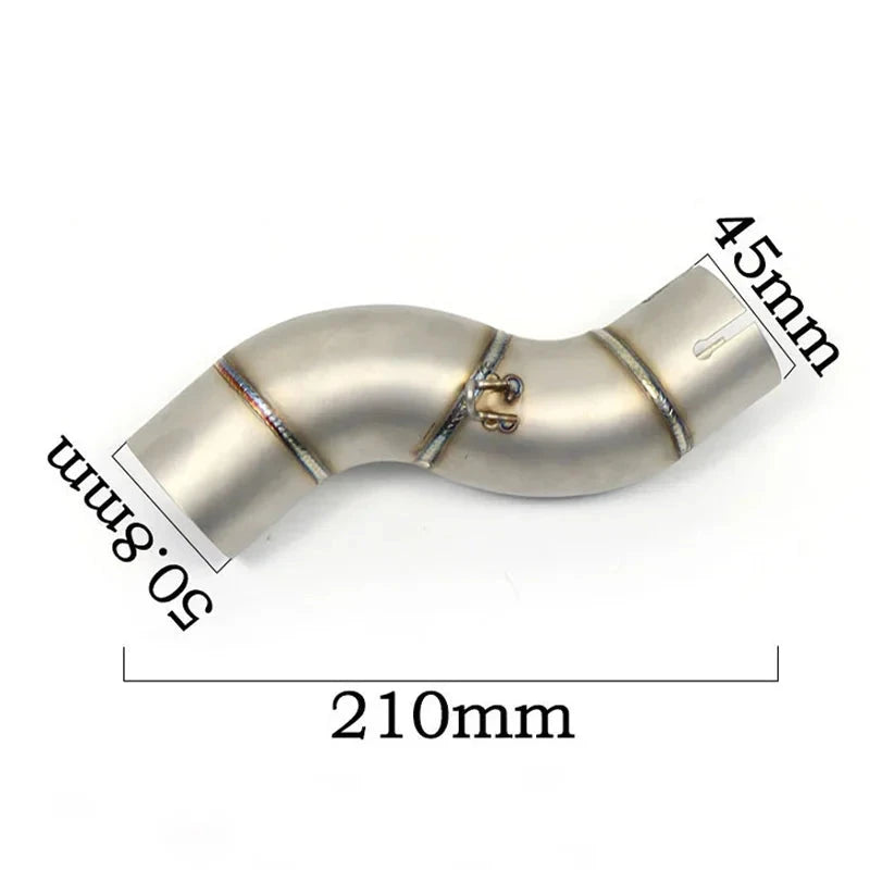 Yamaha R6 Exhaust Muffler Pipe Middle Link Pipe Connector Adapter