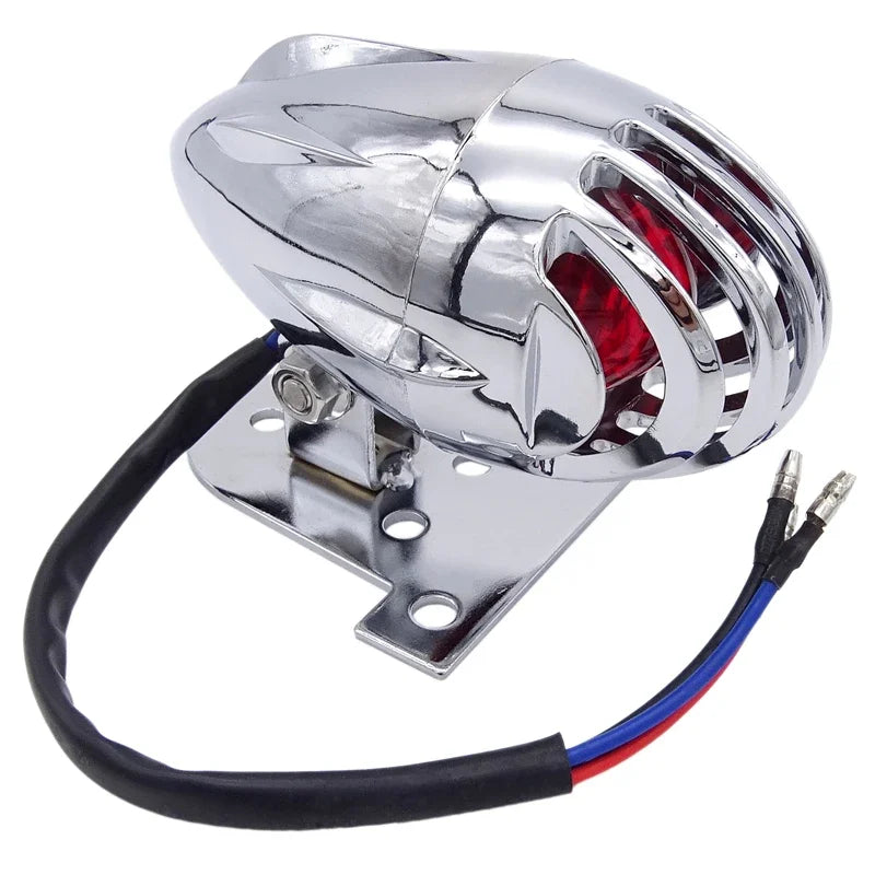 Caged Motorcycle Rear Brake Tail Signal Light Lamp